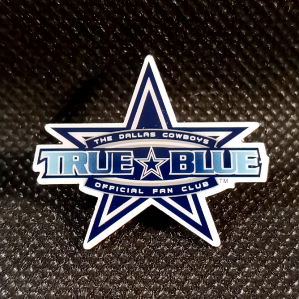 Vintage "True Blue" Lapel Pin of the Official Dallas Cowboys Fan Club
